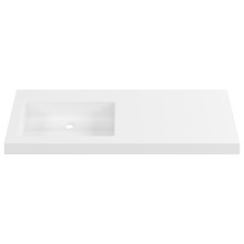 Essential Accessible 1200mm Gloss White Composite Wall Hung Basin
